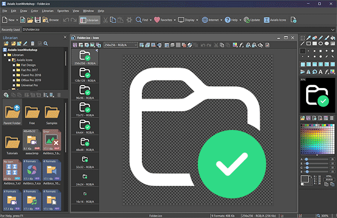 Axialis IconWorkshop feature overview