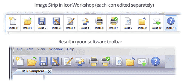 Create Toolbar Assets with Image Strips